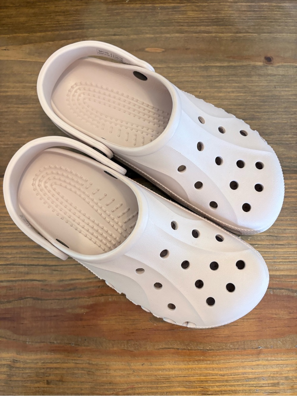 Crocs Soft Blush Pink Crocs Baya Adult Clogs Slip On Shoes Women’s 9 Men’s 11 - Picture 5 of 12